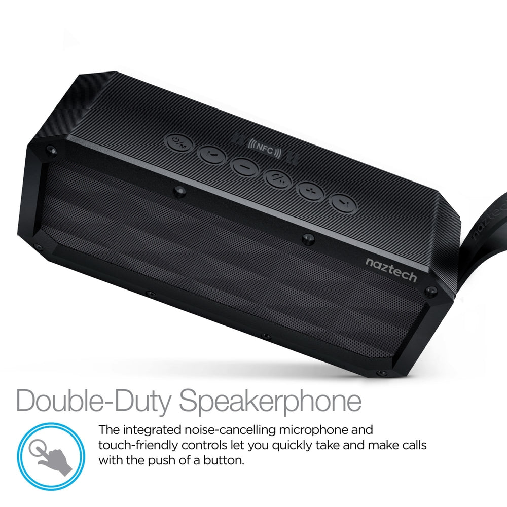 Naztech SoundBrick Wireless Speaker Black (13896-HYP) Image 2