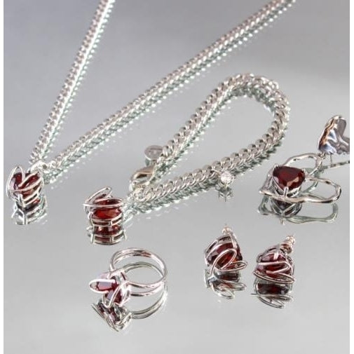 Design sense sweet cool versatile earrings rings rings rock sweetheart series Image 1