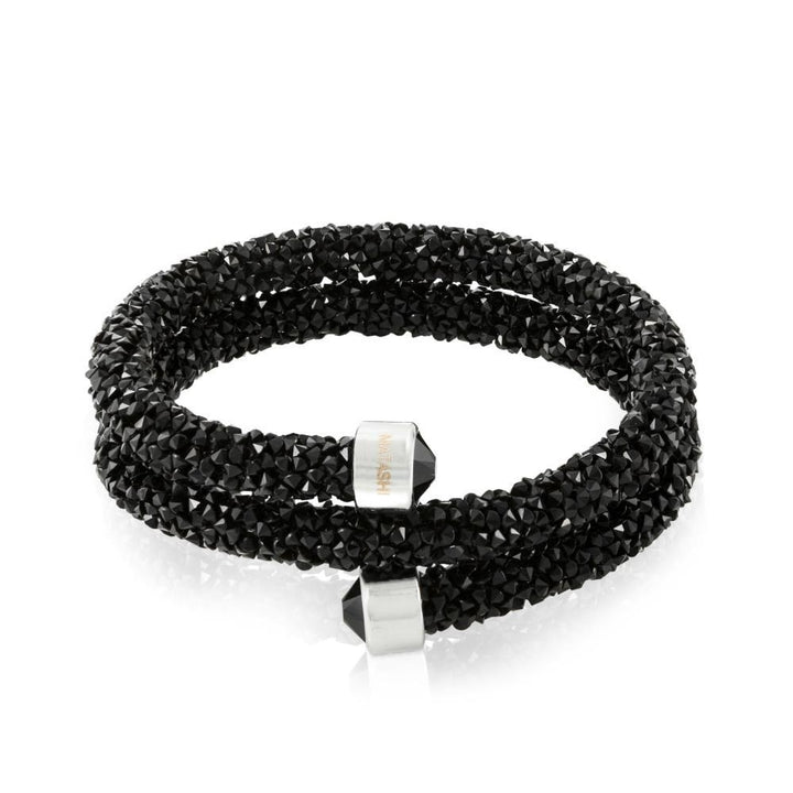 Matashi Black Krysta Wrap Around Luxurious Crystal Bracelet Image 3