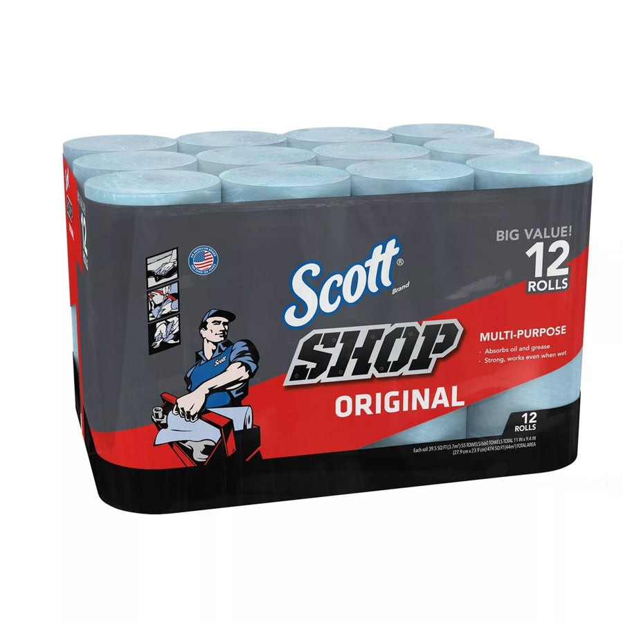 Scott Shop Towels (55 Sheets/Roll12 Rolls) Image 1