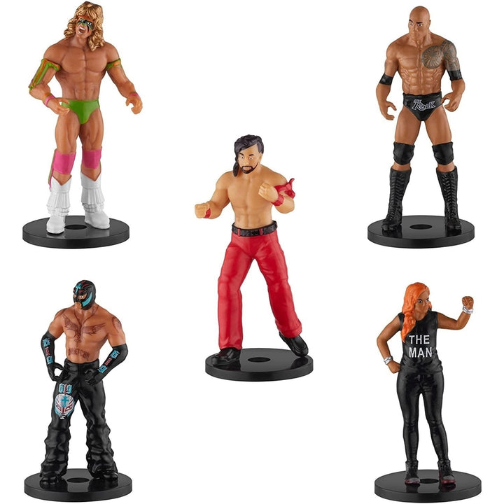 WWE Pencil Toppers 5pk Nakamura Mysterio Rock Becky Lynch Ultimate Warrior Warrior PMI International Image 3