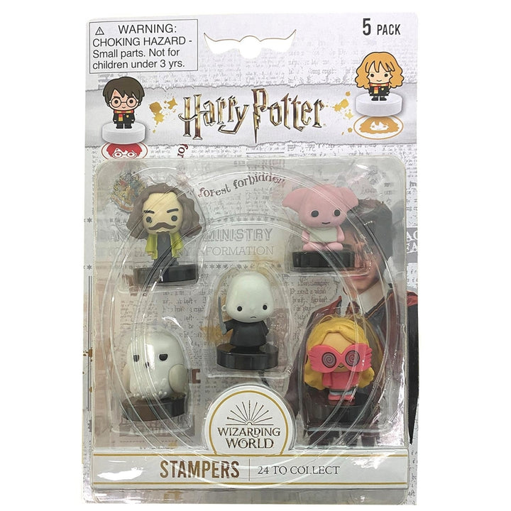 Harry Potter Stampers 5pk Sirius Dobby Hedwig Voldemort Luna Lovegood Figures PMI International Image 4