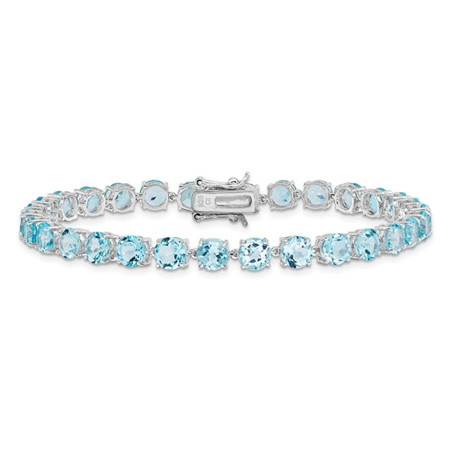 17.00 Carat (ctw) Blue Topaz Bracelet in Sterling Silver (7.00 Inches) Image 1