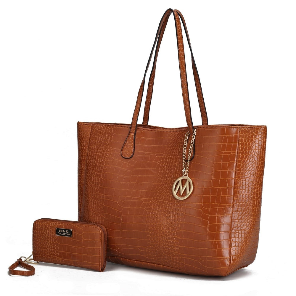 Sadie Oversize Tote Handbag and Wallet Set Image 2