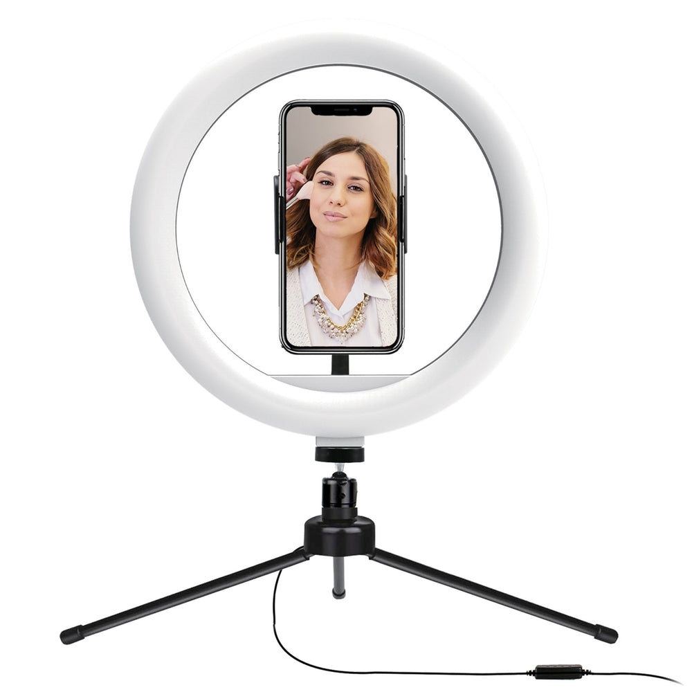 PRO Live Stream 10 LED Table Top Selfie Ring Light (SC-1210SR) Image 2