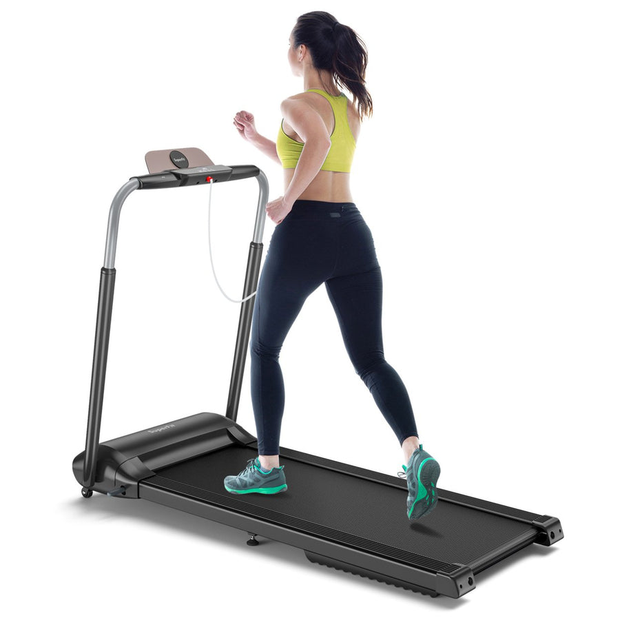 Folding Treadmill 3.0HP Electric Walking Running Machine w/ LED Touch Screen Image 1