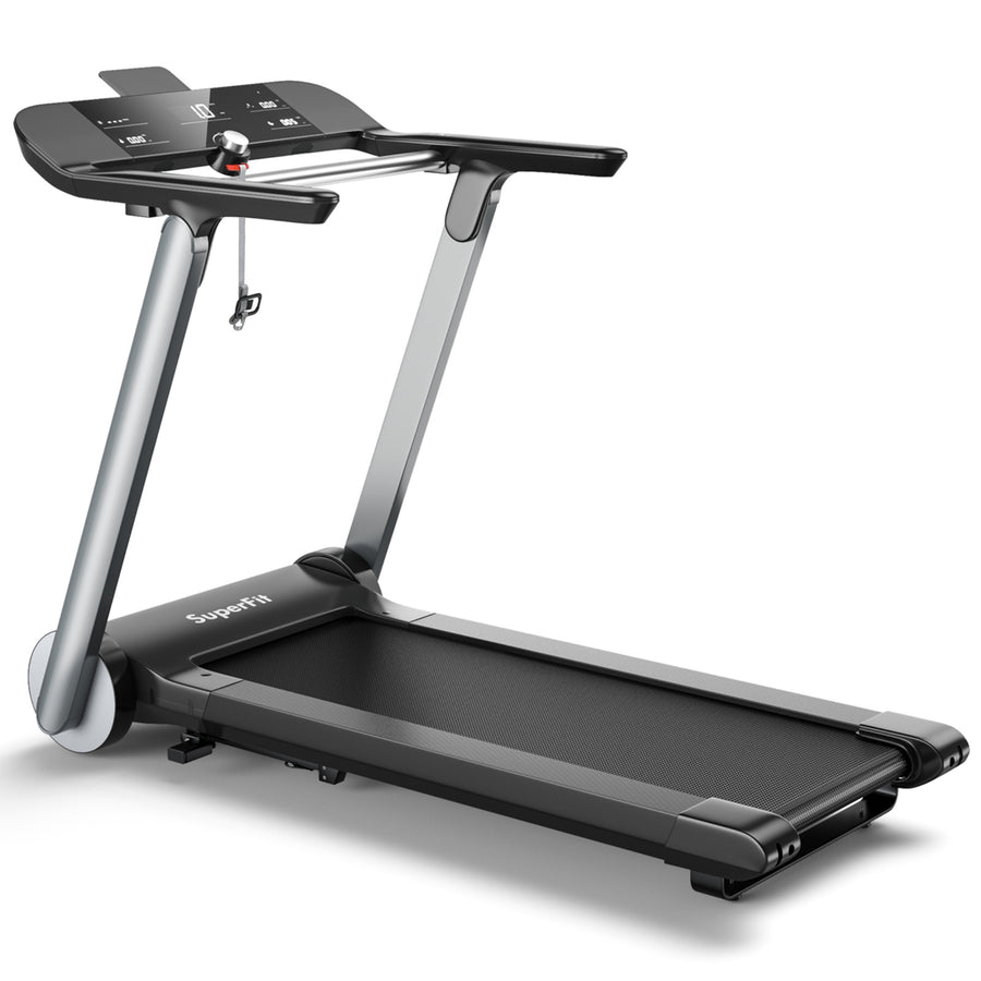 Electric Folding Treadmill Italy Designer Running Machine w/ Heart Rate Belt Image 1