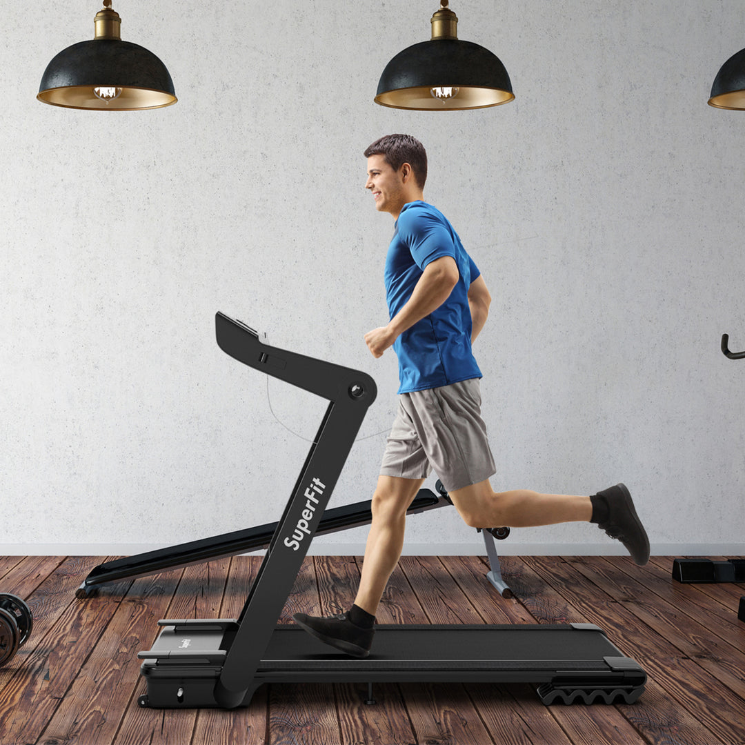 4 HP Folding Treadmill Electric Walking Running Machine w/ Fatigue Button Image 3