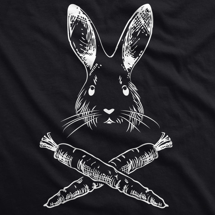 Youth Jolly Roger Easter T Shirt Funny Pirate Bunny Flag Egg Hunt Tee for Kids Image 4