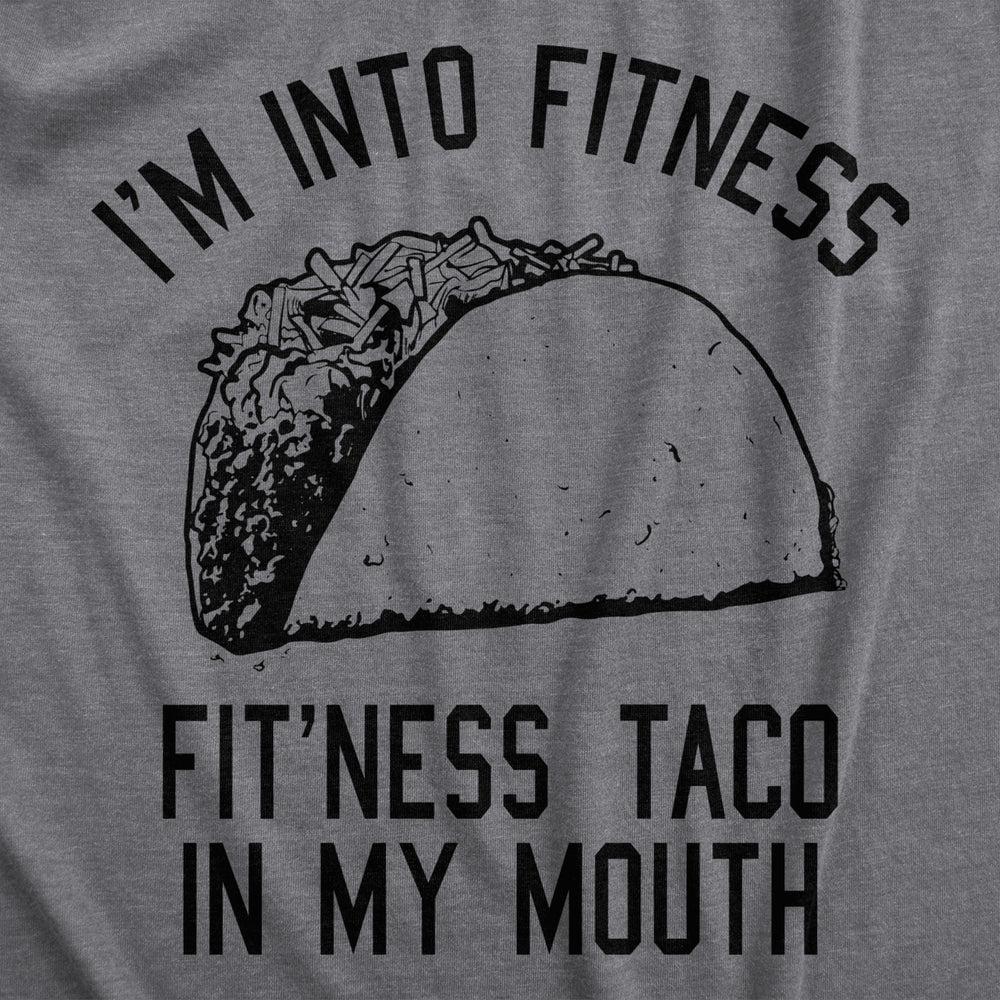 Womens Fitness Taco Funny Gym T Shirt Cool Humor Graphic Muscle Tee For Ladies Image 2