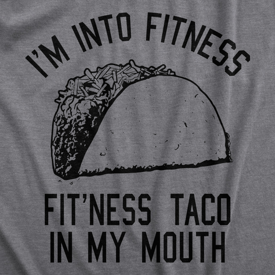 Womens Fitness Taco Funny Gym T Shirt Cool Humor Graphic Muscle Tee For Ladies Image 2