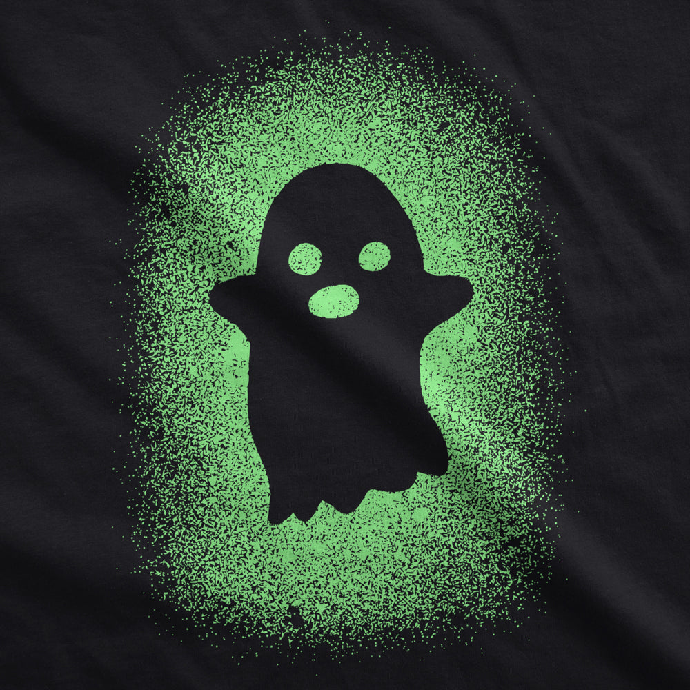 Youth Glowing Ghost Glow In The Dark Tshirt Cool Halloween Costume Tee Image 2
