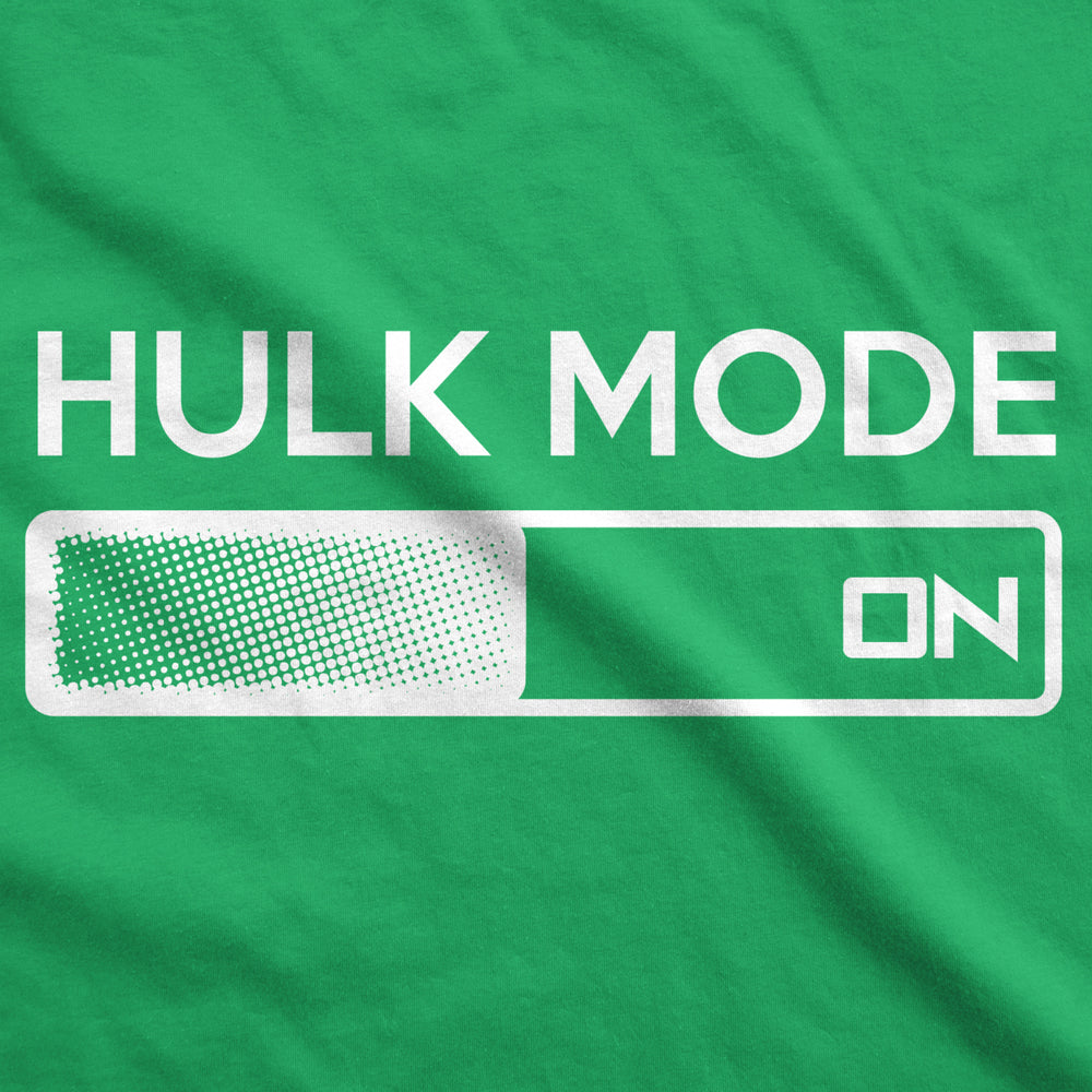 Youth Hulk Mode On T Shirt Funny Nerdy Tee Graphic Top for Kids Hilarious Image 2