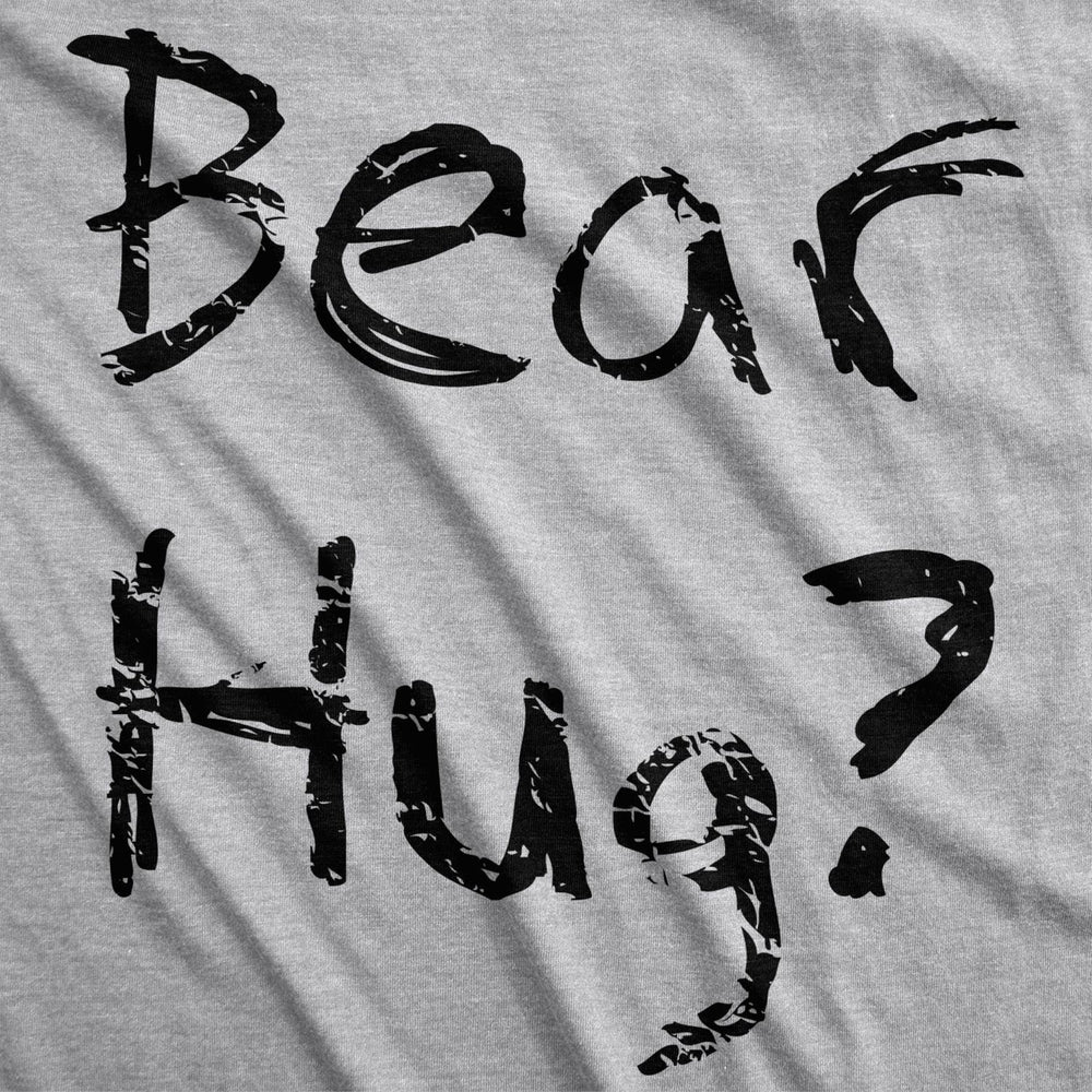 Youth Grizzly Bear T shirt Funny Bear Hug Shirt Humorous T shirt Novelty Tees Image 2