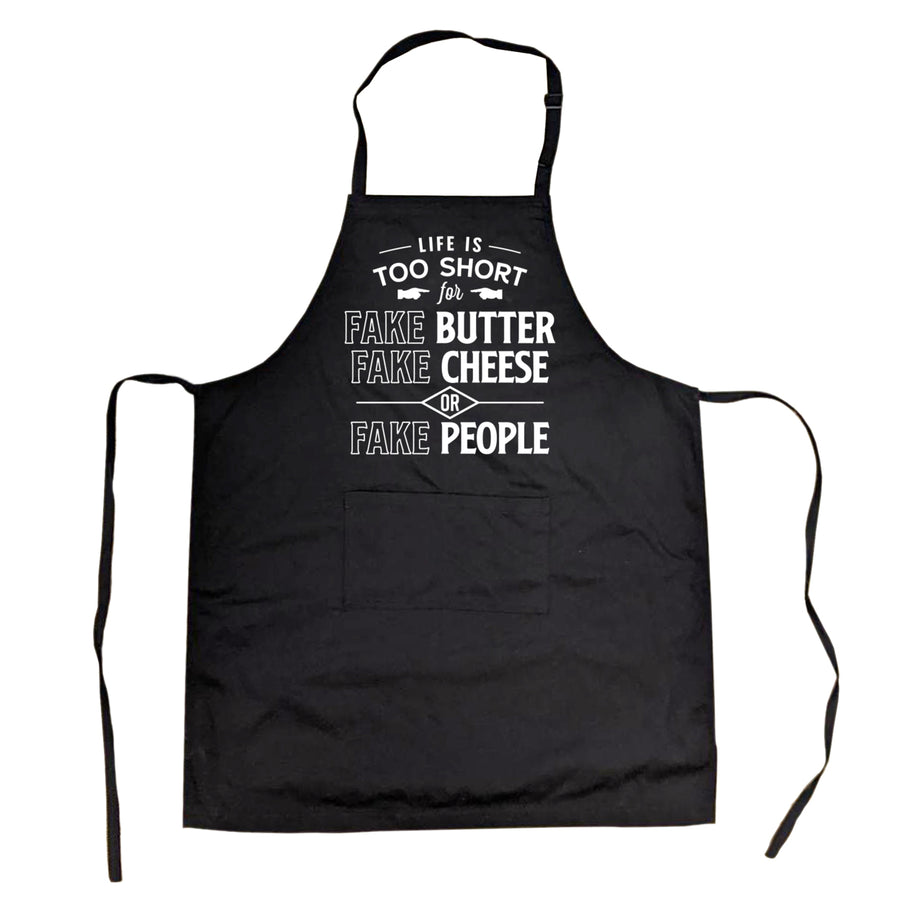Cookout Apron Life Is Too Short For Fake Butter Baking Smock Image 1
