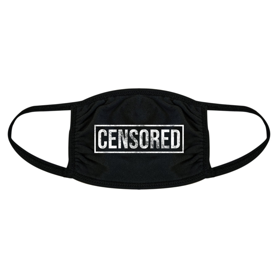 Censored Face Mask Funny Swearing Curse Explicit Graphic Nose and Mouth Covering Image 1