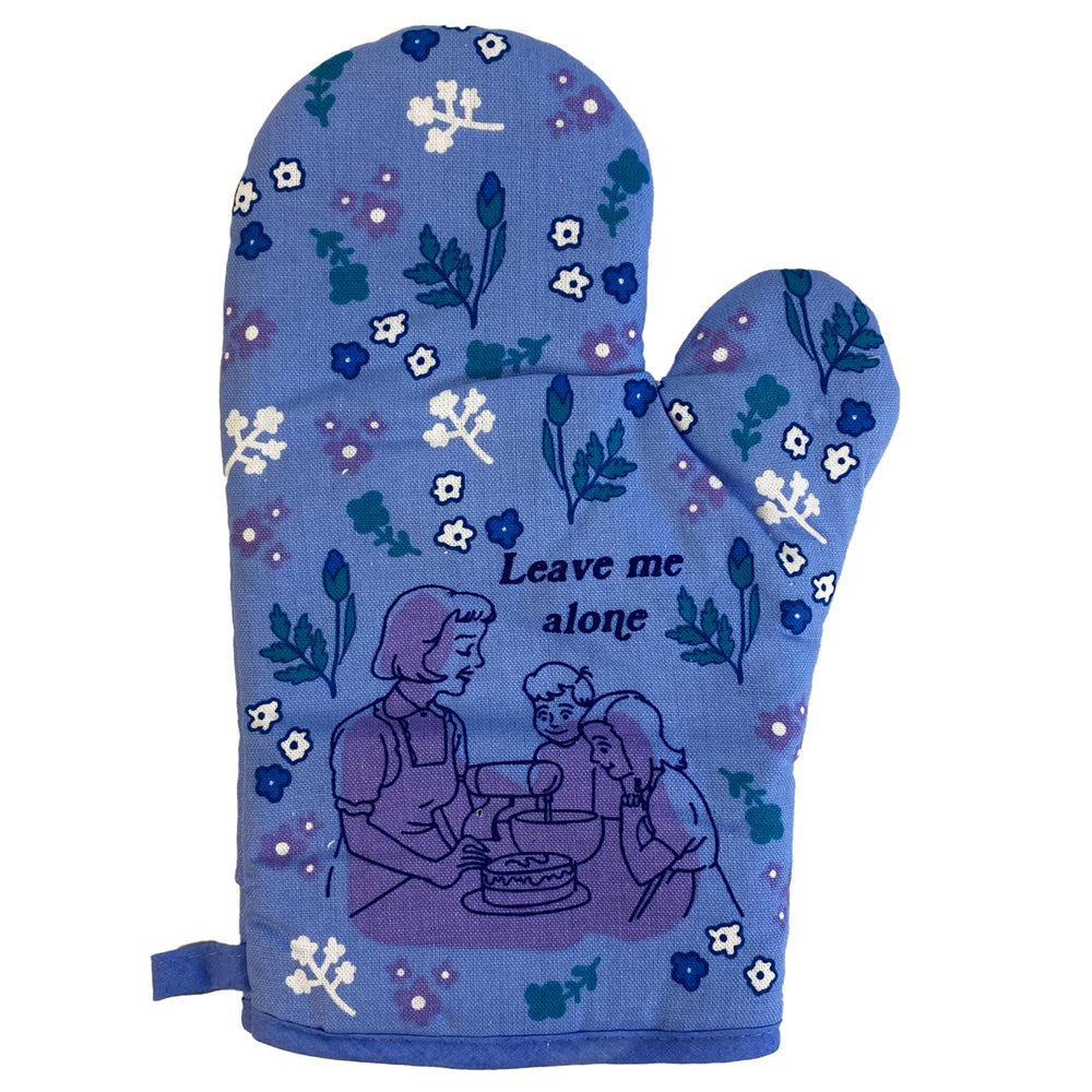 Leave Me Alone Oven Mitt Funny Family Baking Cookies Cake Graphic Novelty Kitchen Glove Image 2