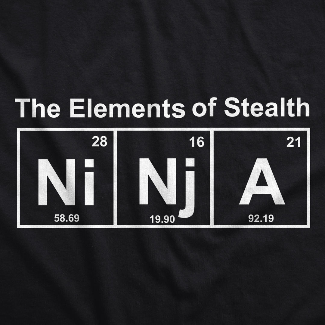 Youth Ninja Element of Stealth T shirt Funny Cool Graphic for Kids Nerdy Tee Image 4