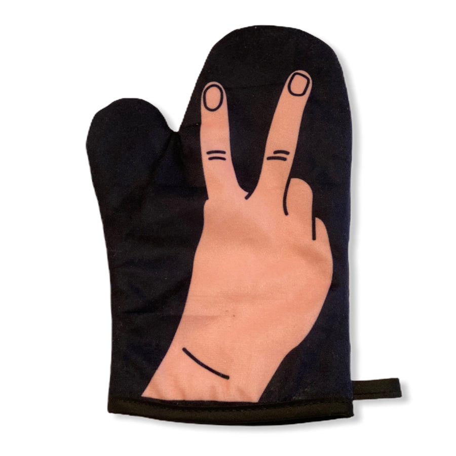 Peace Sign Oven Mitt Funny Unity Cooking Graphic Kitchen Accessories Image 1