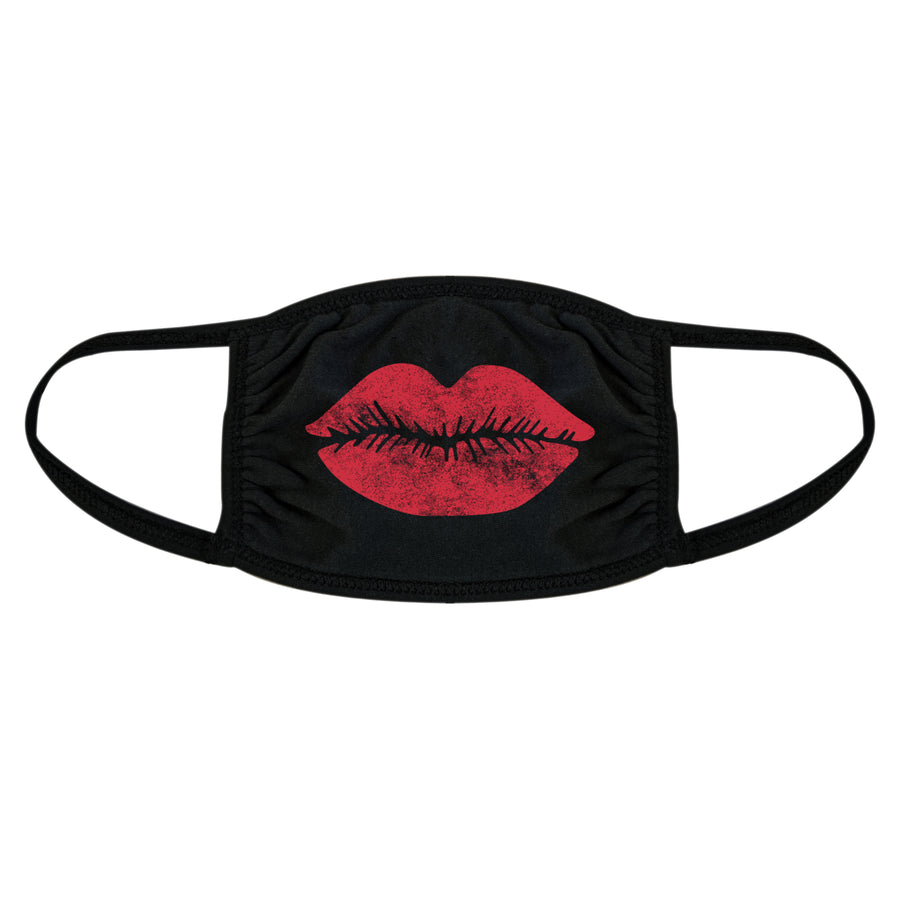 Big Lips Face Mask Funny Kiss Novelty Graphic Nose And Mouth Covering Image 1