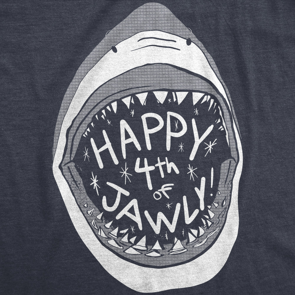 Youth Happy 4th of Jawly Tshirt Funny 4th of July Shark Independence Day Graphic Tee Image 2