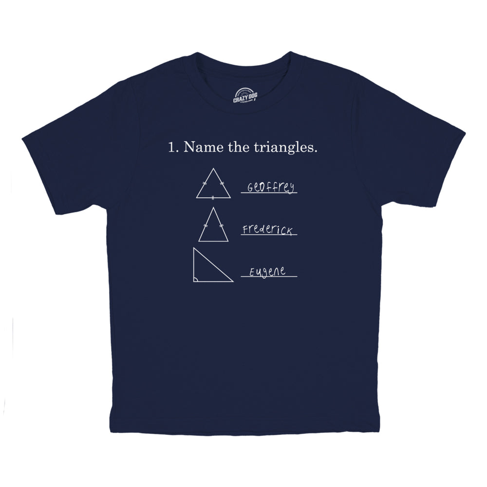 Youth Name The Triangles Funny Math T shirts Sarcasm Novelty I Love Math Tee Humor Image 2