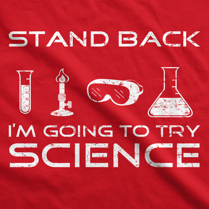 Youth Stand Back Science Funny Shirts Cool Humorous Nerdy T shirts for Geeks Image 4
