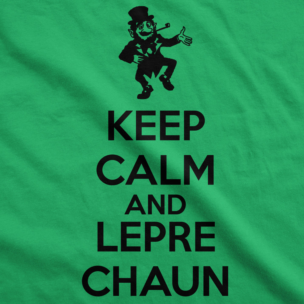 Keep Calm And Leprechaun T Shirt Funny Saint Patricks Day Novelty Irish Tee Image 2