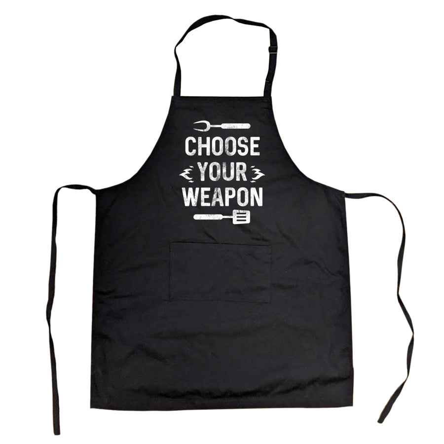Cookout Apron Choose Your Weapon Summer BBQ Smock Image 1