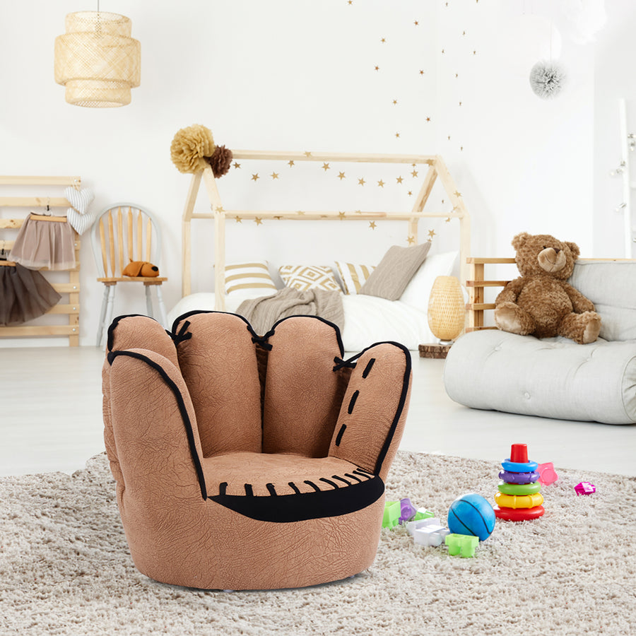 Kids Sofa Five Finger Armrest Chair Couch Children Living Room Toddler Gift Image 1