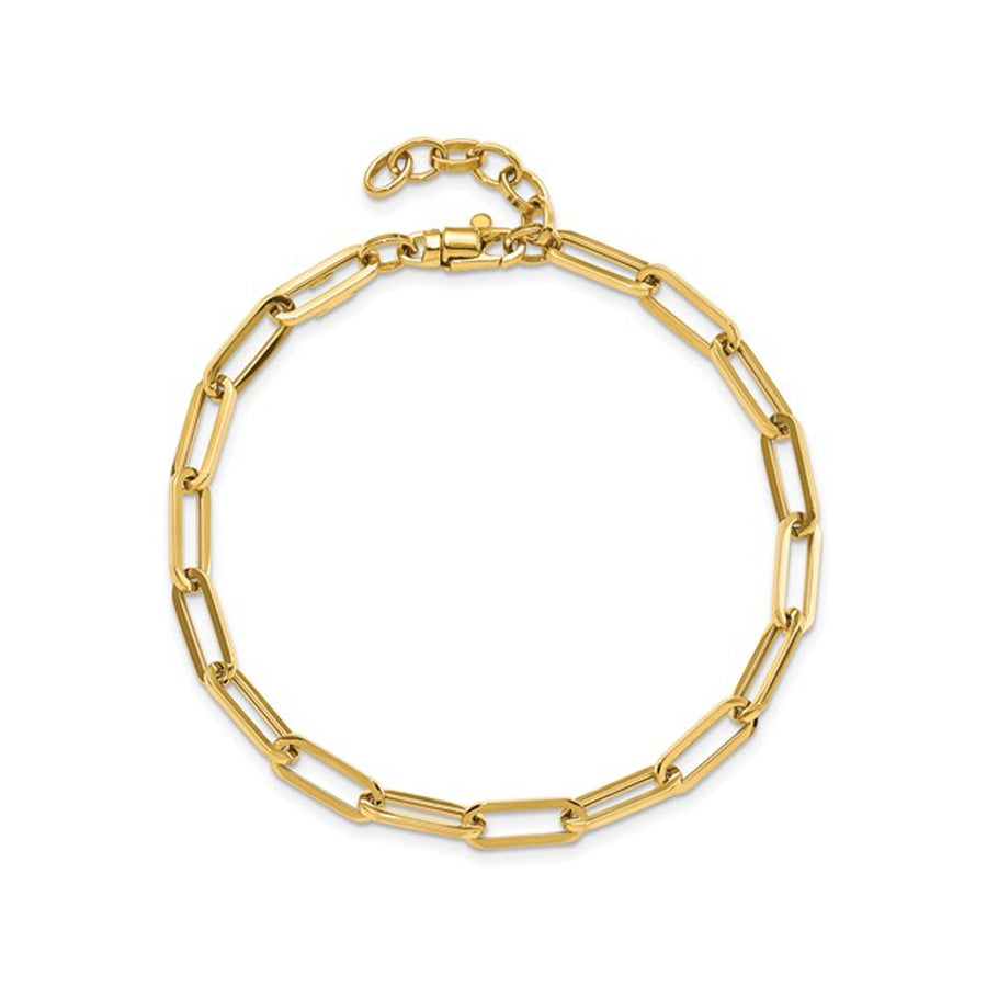 14K Yellow Gold Fancy Link Bracelet 7.50 Inches (1 Inch Ext.) Image 1