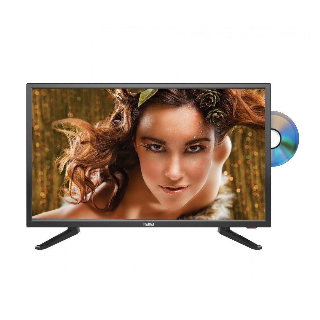24" Naxa 12 Volt ACDC LED HDTV with DVD and Media Player and Car Package (NTD-2457B) Image 1