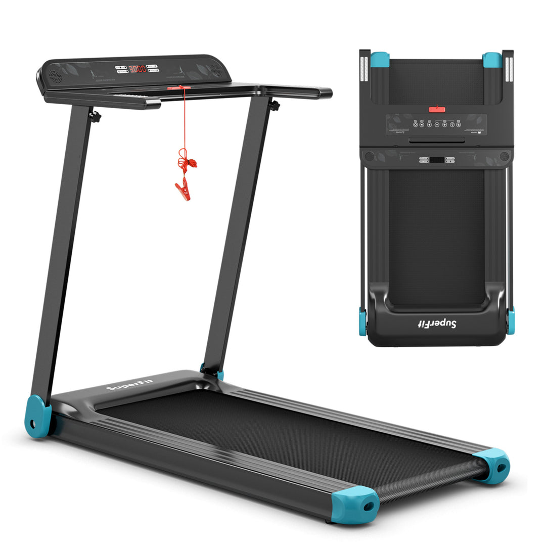 Electric Folding Treadmill Portable Cardio Running Machine w/ APP Control Image 3