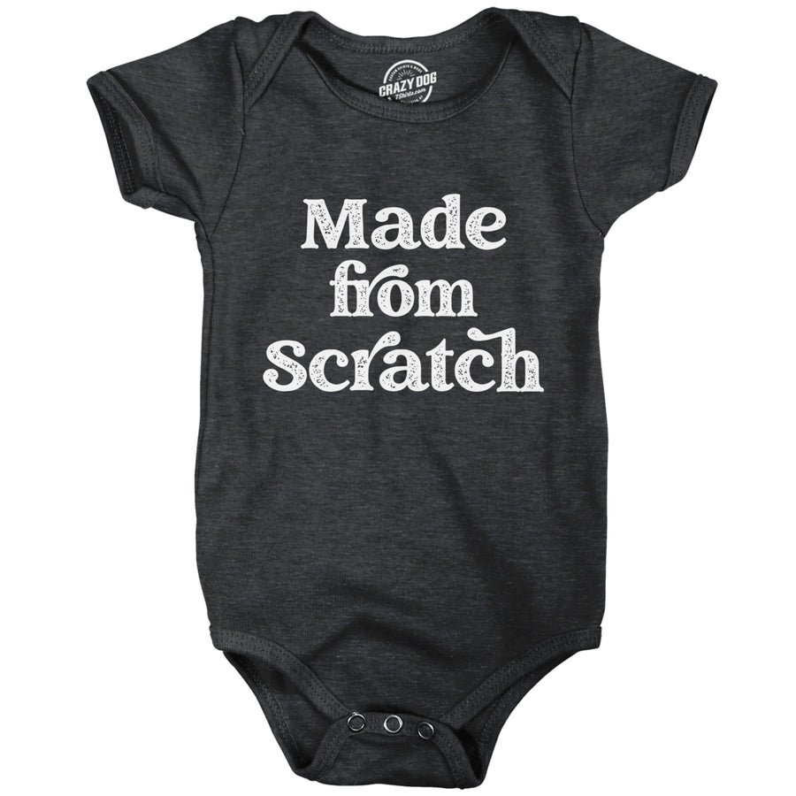 Baby Bodysuit Made From Scratch Funny Recipe Novelty Graphic Jumper For Infants Image 1