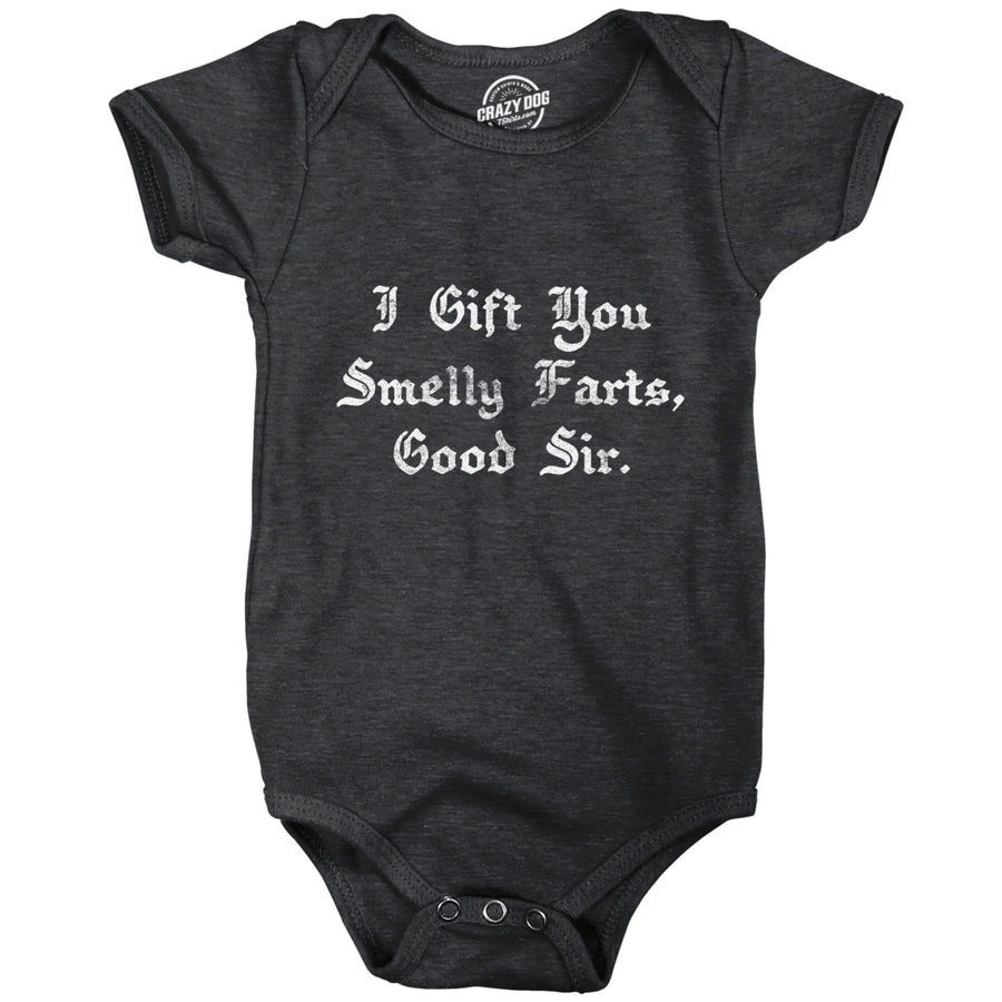 Baby Bodysuit I Gift You Smelly Farts Good Sir Funny Nasty Gas Novelty Graphic Jumper For Infants Image 1