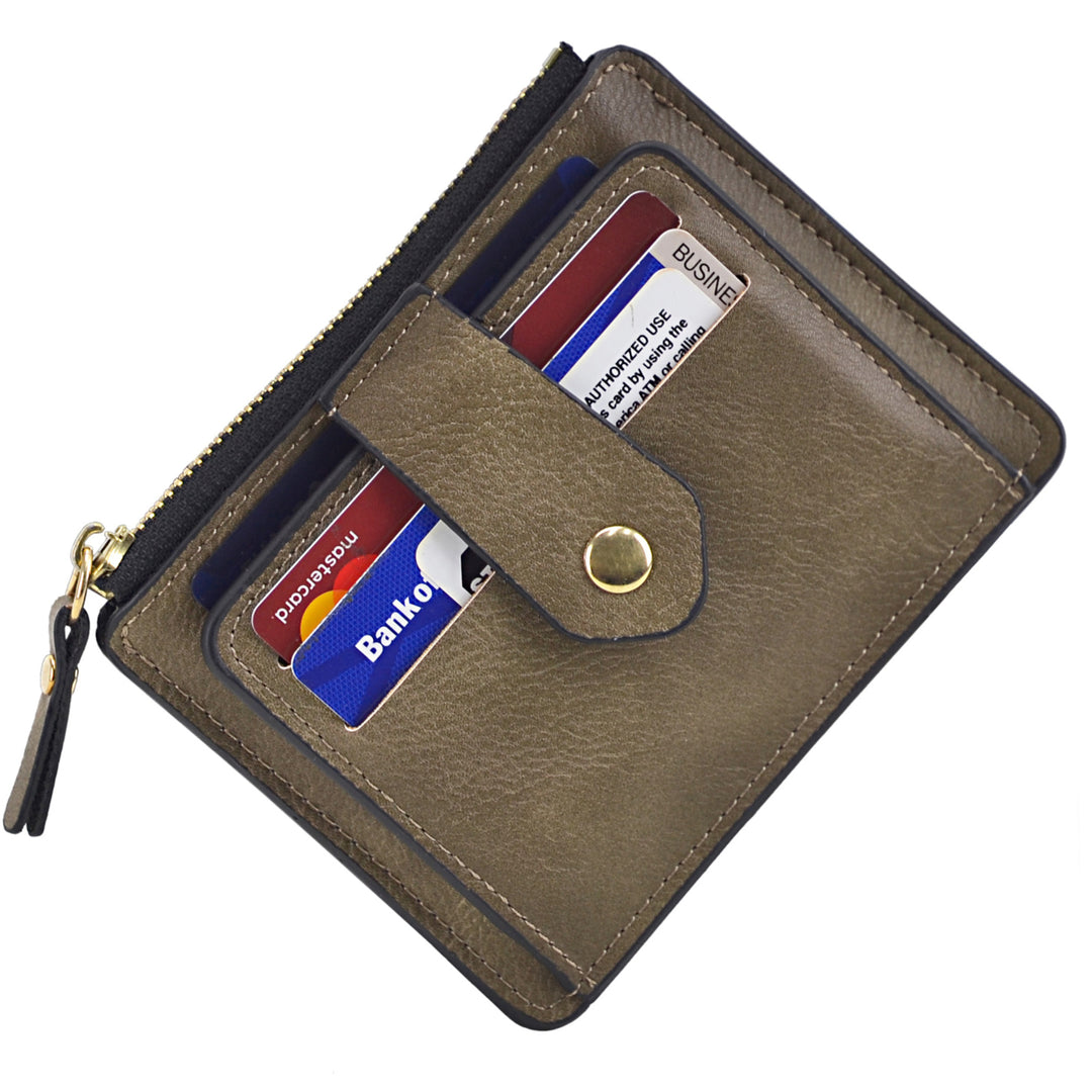 Wallet coin purse with multiple card slots unisex style Image 4