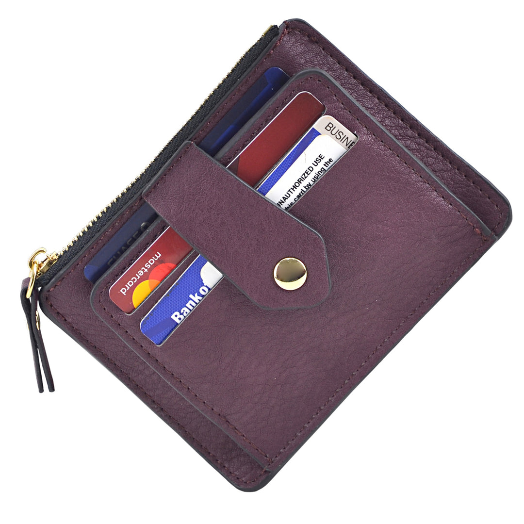 Wallet coin purse with multiple card slots unisex style Image 4
