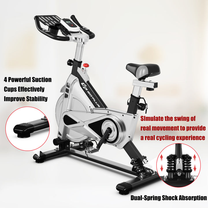 Indoor Stationary Exercise Cycle Bike Bicycle Workout w/ Large Holder Image 7