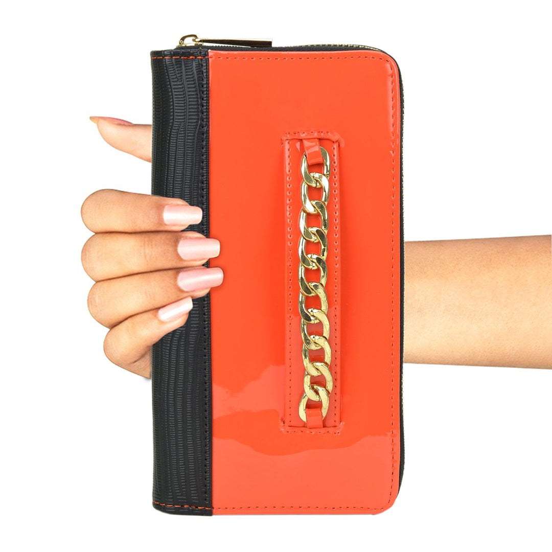 Wallets for Women Leather Credit Card Holder with RFID Blocking Small Wristlet Image 1