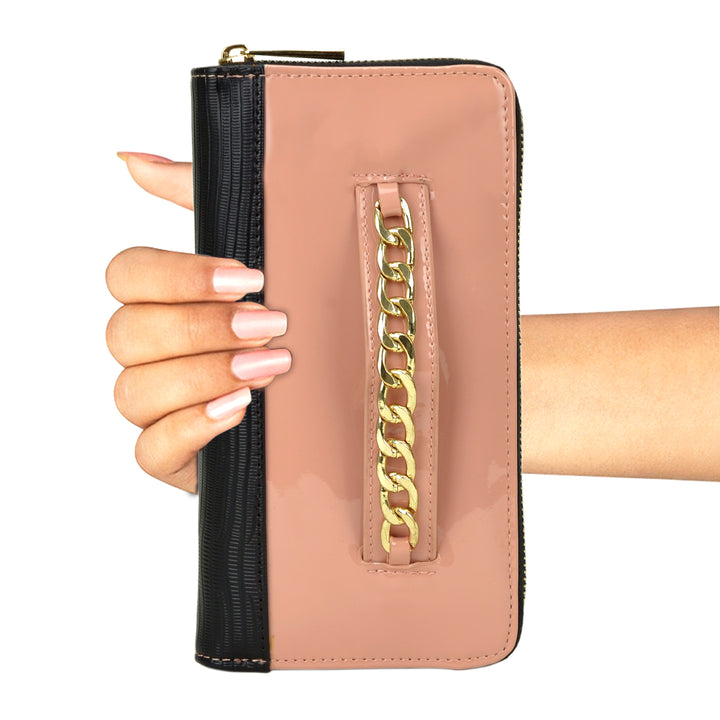 Wallets for Women Leather Credit Card Holder with RFID Blocking Small Wristlet Image 4