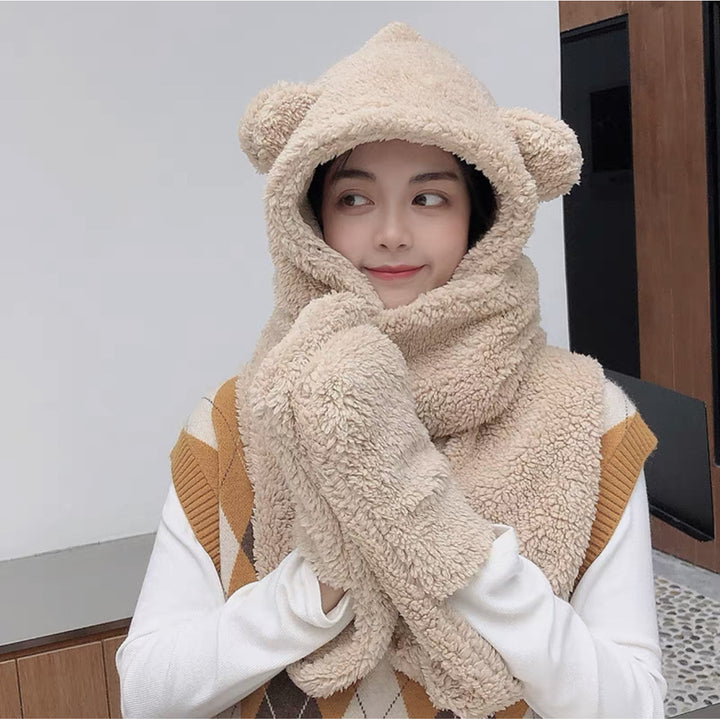Scarf Women All-match Autumn And Winter Warm Hat One Image 4