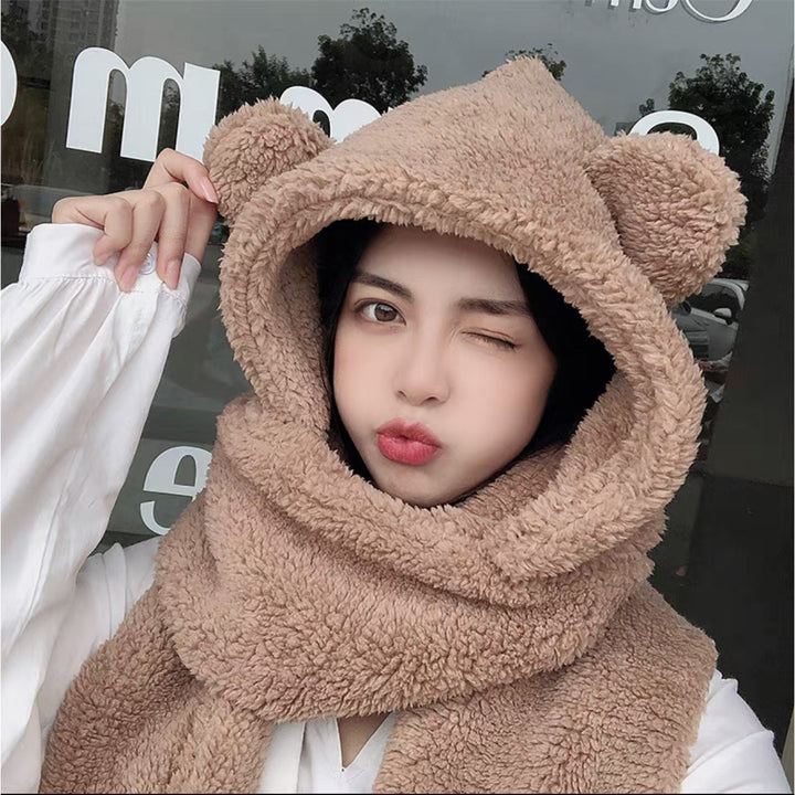 Scarf Women All-match Autumn And Winter Warm Hat One Image 6