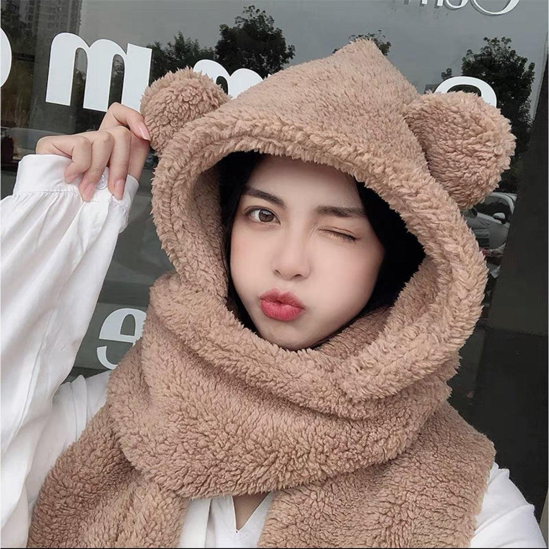 Scarf Women All-match Autumn And Winter Warm Hat One Image 1