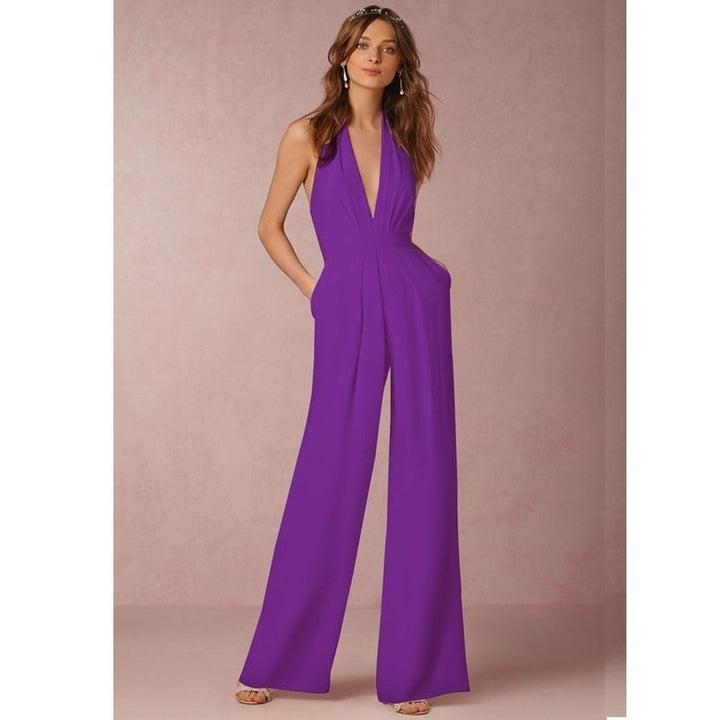 Casual Jumpsuit Sexy Sleeveless Image 1