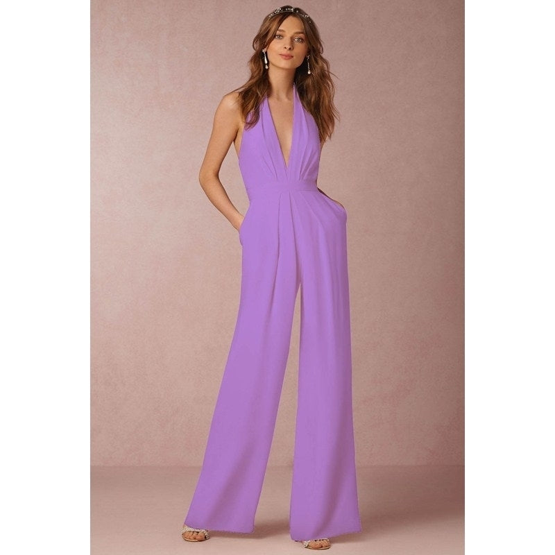 Casual Jumpsuit Sexy Sleeveless Image 7