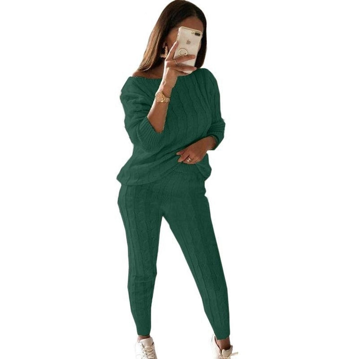 Womens Solid Color Suit Sweater Image 4