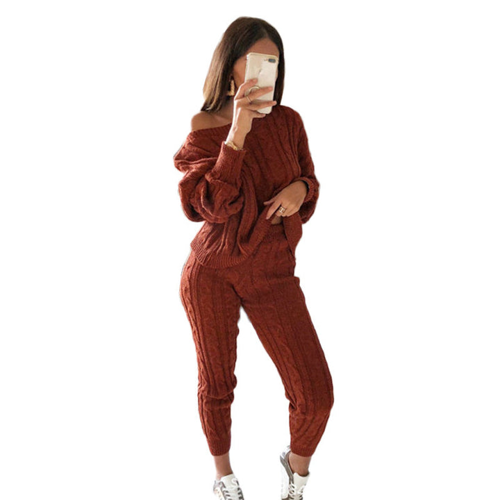 Womens Solid Color Suit Sweater Image 10