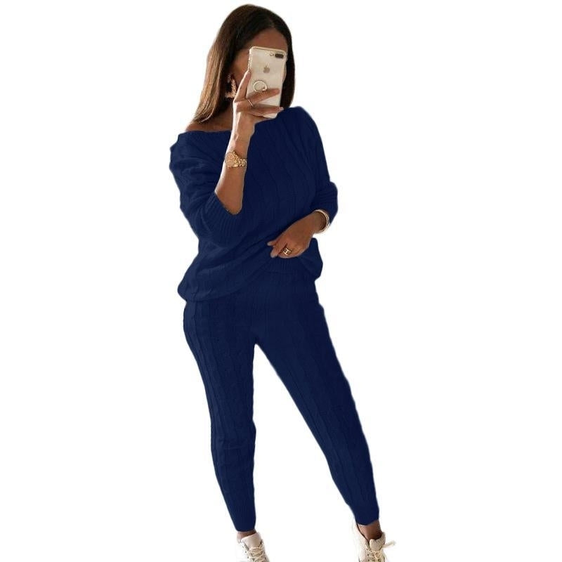 Womens Solid Color Suit Sweater Image 11