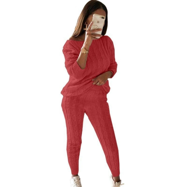 Womens Solid Color Suit Sweater Image 12