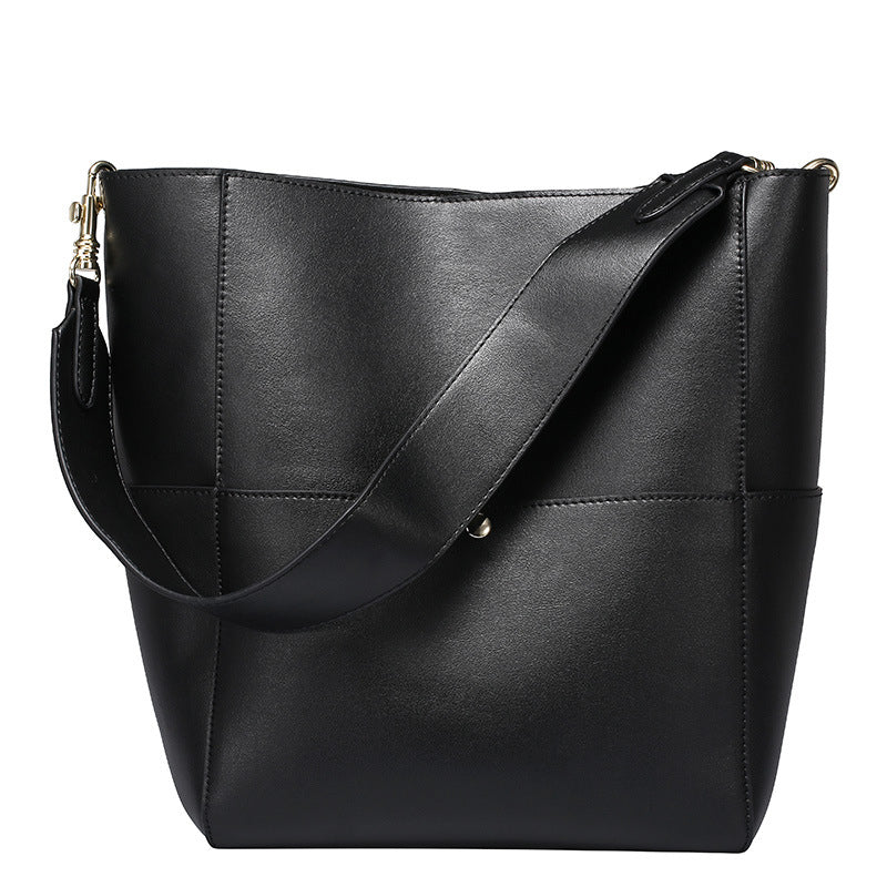Womens Leather Designer Handbags Tote Purses Shoulder Bucket Bags Image 7